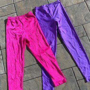 Gilda Marx Flexatard & Body Wear By Gitano Lycra Spandex Leggings Size Large